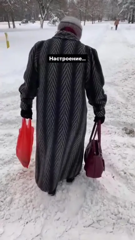 Настроение идти по снегу