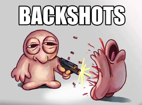 Backshots Cartoon Gun Meme