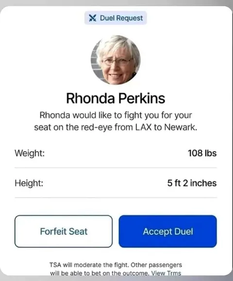Rhonda Perkins Duel Request