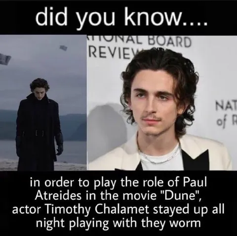 Timothée Chalamet Played With Worms