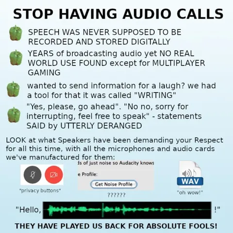 Stop Having Audio Calls
