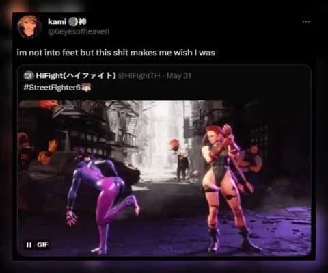 Street Fighter Foot Fetish Reaction