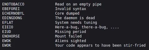 Lesser Known POSIX Errors