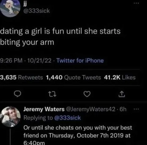 Dating Until She Bites Your Arm