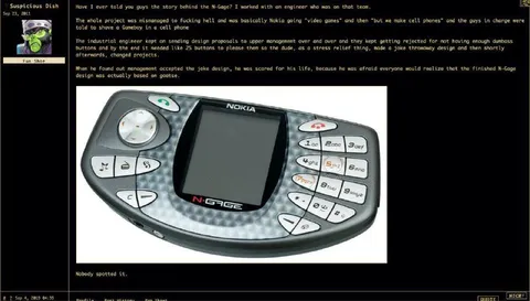 The N-Gage Joke Design