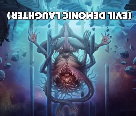 Evil Demonic Laughter Look Right