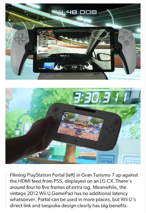 PlayStation Portal Versus Wii U Lag
