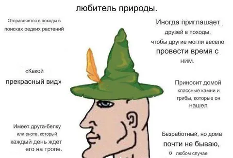Любитель природы в походе