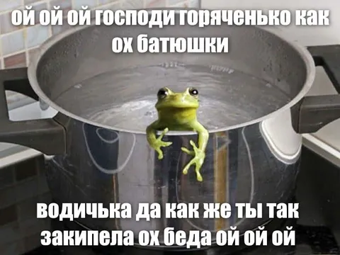 Лягушка в кипящей кастрюле