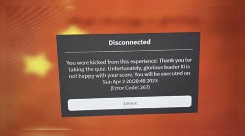 Kicked From the Quiz