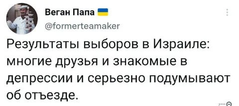 Результаты выборов в Израиле