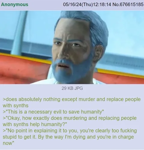 Necessary Evil Synths Argument