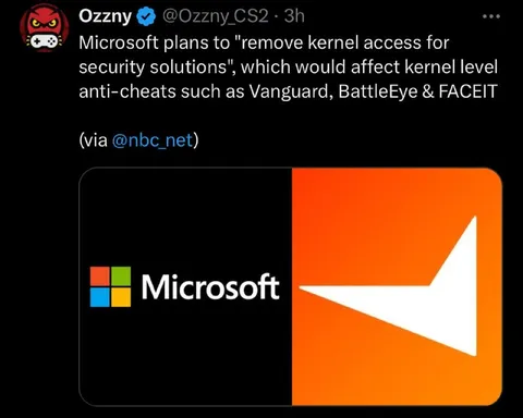 Microsoft Removes Kernel Access