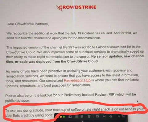 CrowdStrike Coffee Apology