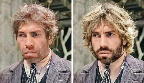 До и после бороды