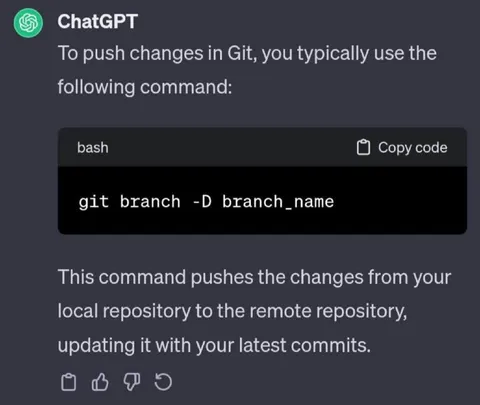 ChatGPT Deletes Your Git Branch