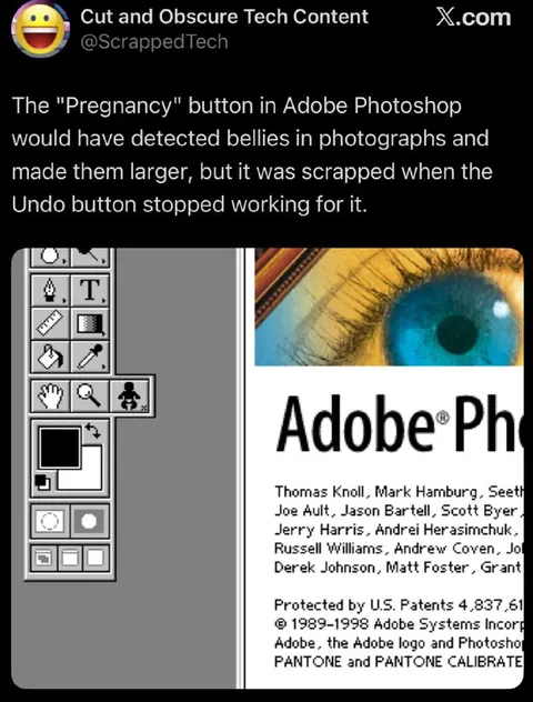 The Pregnancy Button in Photoshop
