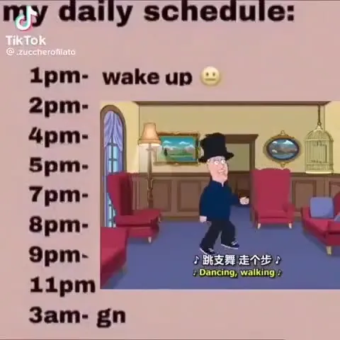 My Daily Schedule Goes Wild