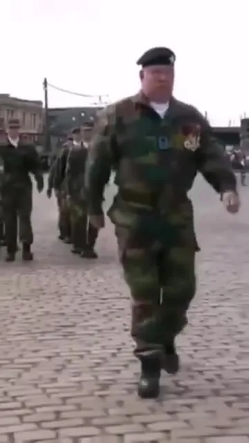 Belgian Defence Cadets Marching
