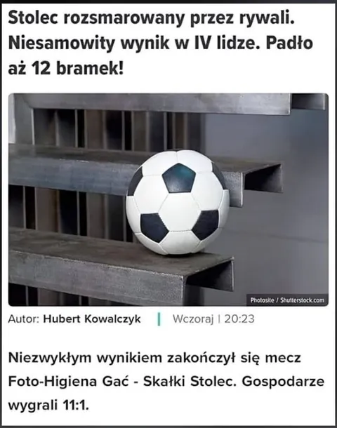 Stolec rozsmarowany przez rywali