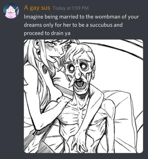 Succubus wife drains husband