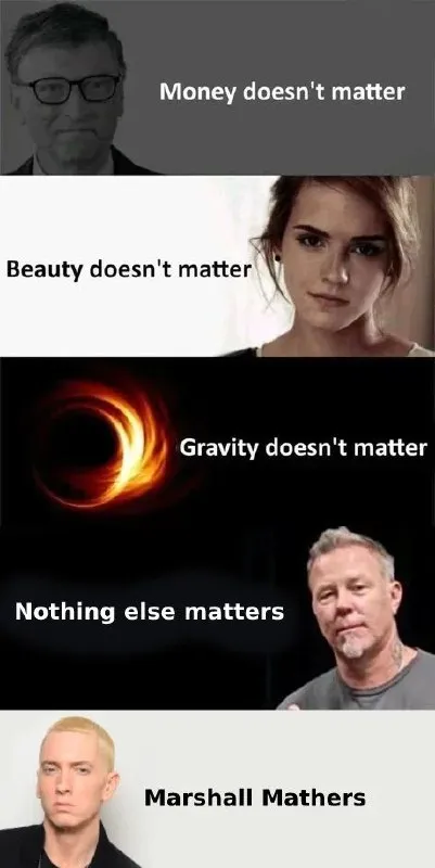 Nothing Else Matters Wordplay