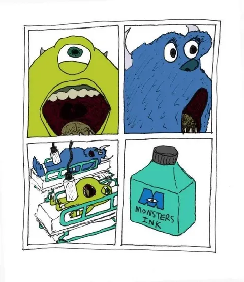 Monsters Ink Cartoon