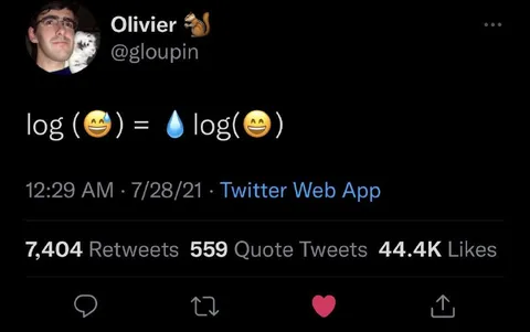 Sweating Emoji Logarithm