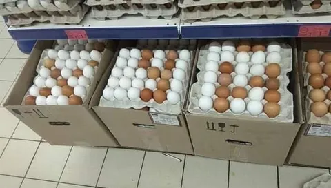 Яйца с необычной раскладкой