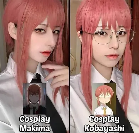 Cosplay Makima vs Kobayashi