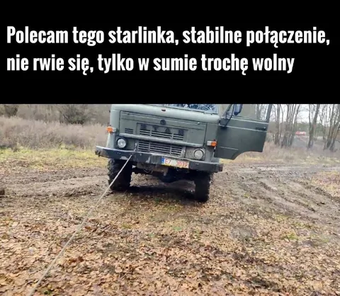 Powolny Starlink w terenie