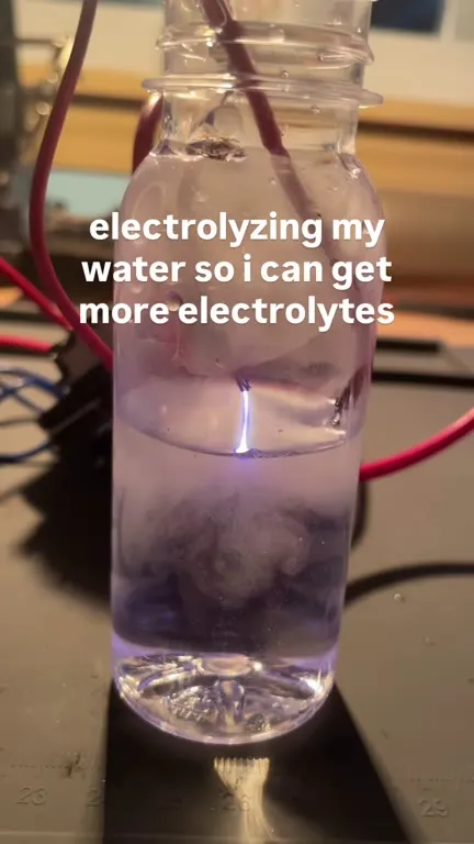 Electrolyzing Water for Electrolytes
