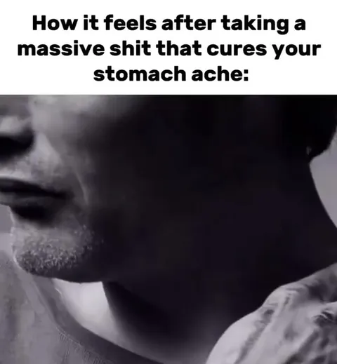 Massive Shit Cures Stomach Ache