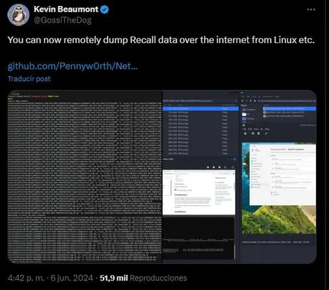 Remote Windows Recall Dump
