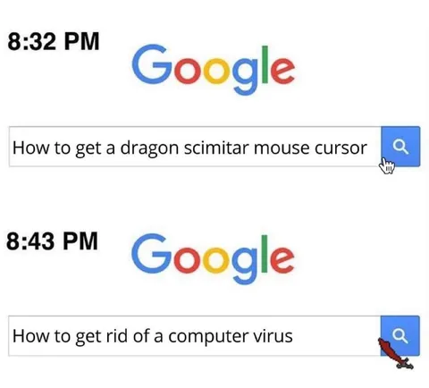 Dragon Scimitar Mouse Cursor