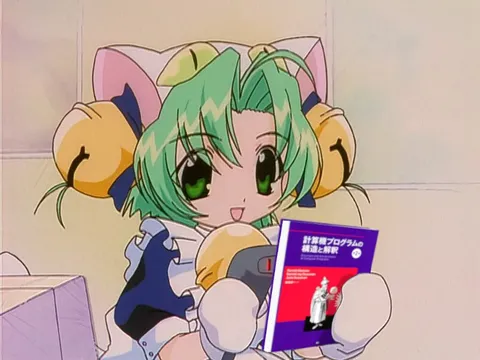 猫耳少女が難しい本を読む