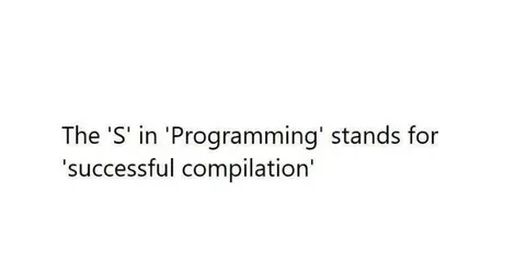 The S in Programming