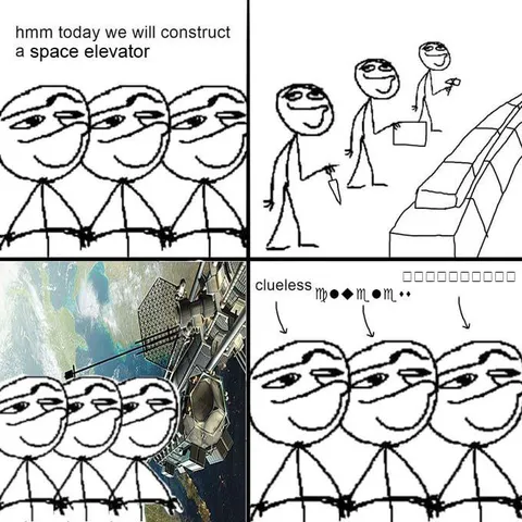 Clueless Space Elevator Builders