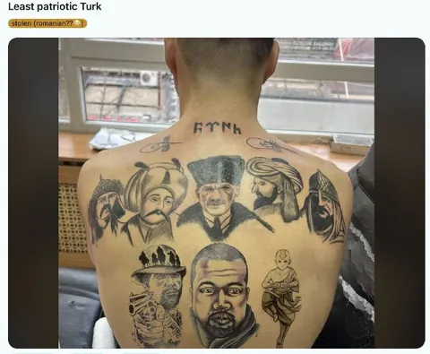 Least Patriotic Turk Tattoo