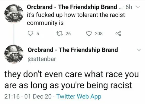 Racist Regardless of Race