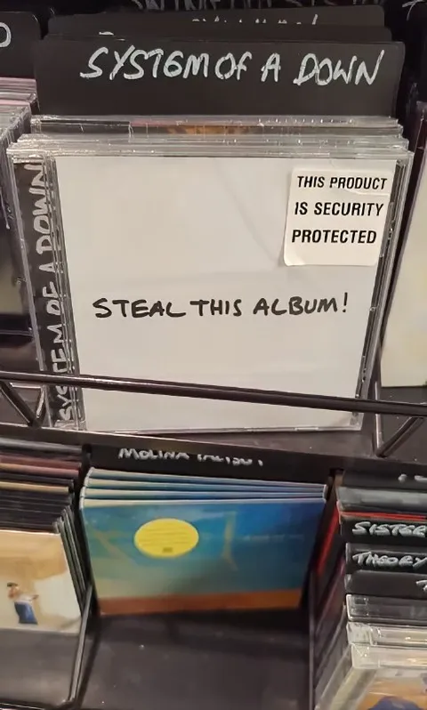 Steal This Album Security Joke
