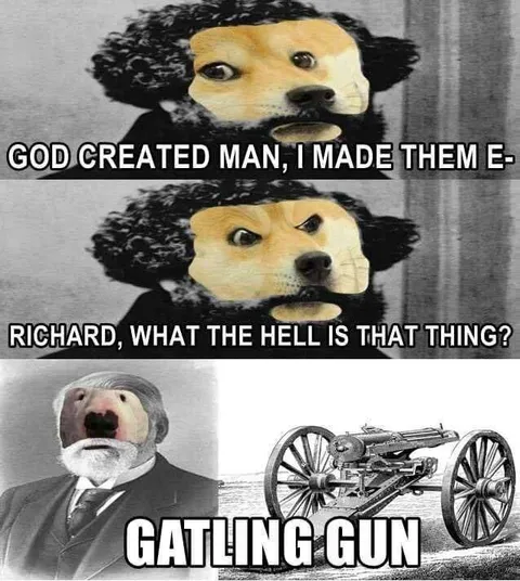 Richard Gatling Invents the Gatling Gun