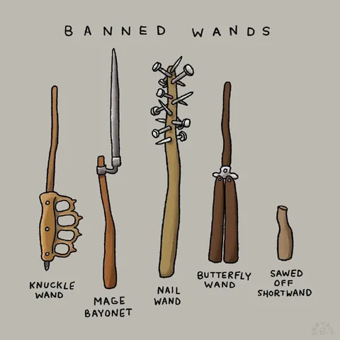 Banned Wands Illustrated