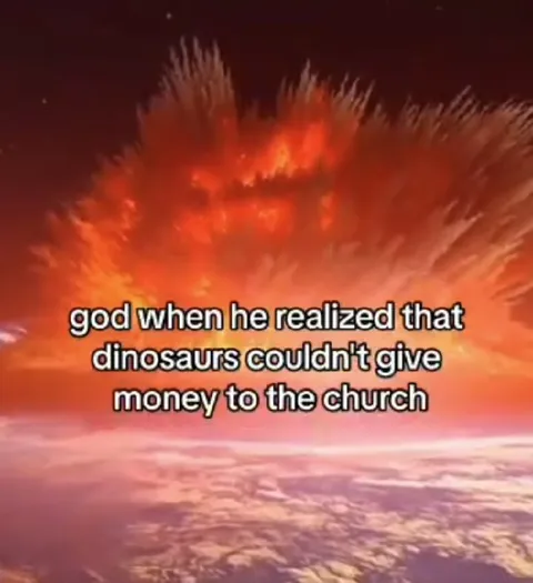 God Realizes Dinosaurs Couldn’t Donate
