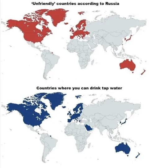 Unfriendly Countries and Tap Water