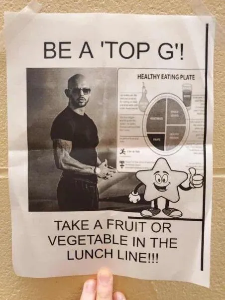 Be a Top G, Eat Healthy