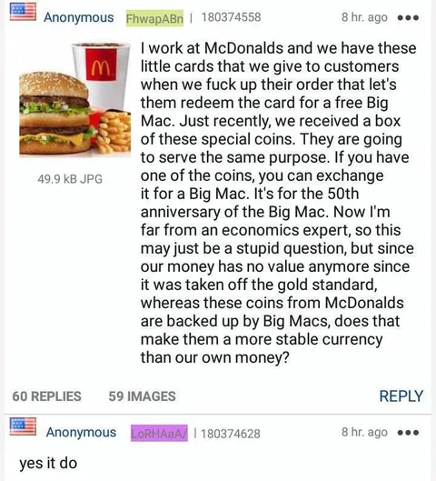 Big Mac-backed currency