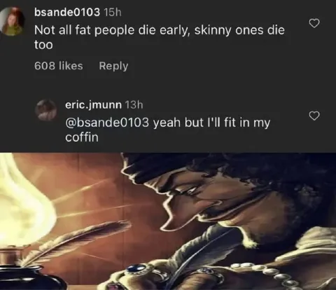 Skinny Person Fits in Coffin