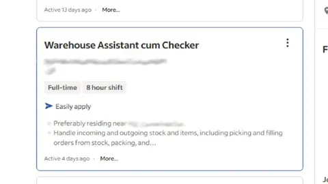 Warehouse Assistant Cum Checker