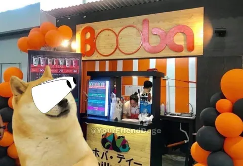Doge at the Booba Tea Shop